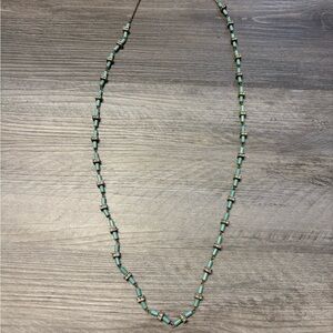 J. Crew Turquoise Long Beaded Necklace